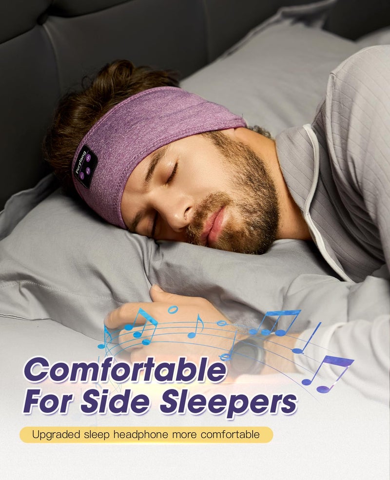 Perytong Bluetooth Headband with Wireless Sleeping Earbuds for Side Sleepers, Workout, Running, Insomnia, Travel, Yoga - Image 3