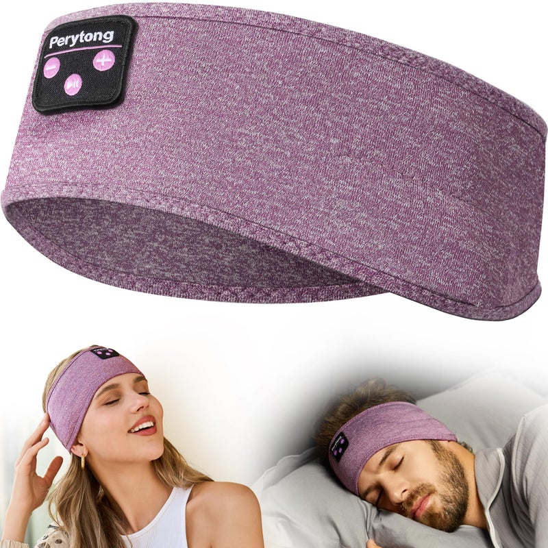 Perytong Bluetooth Headband with Wireless Sleeping Earbuds for Side Sleepers, Workout, Running, Insomnia, Travel, Yoga - Image 1
