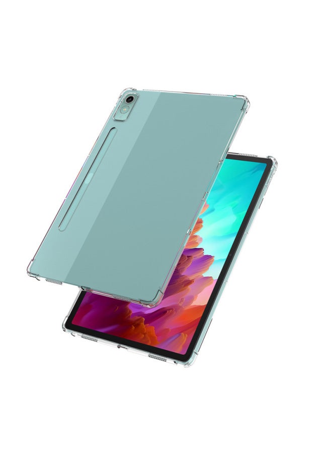 Applicable To Lenovo Tablet Small PadPro Protective Case 12.7 TabP12 Four-corner Airbag Drop-resistant Transparent 2023-Color:Transparent 【airbag Drop-resistant】-Applicable Model:Xiaoxin Pad11 (J606F) - Image 2