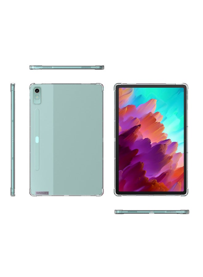 Applicable To Lenovo Tablet Small PadPro Protective Case 12.7 TabP12 Four-corner Airbag Drop-resistant Transparent 2023-Color:Transparent 【airbag Drop-resistant】-Applicable Model:Xiaoxin Pad11 (J606F) - Image 5