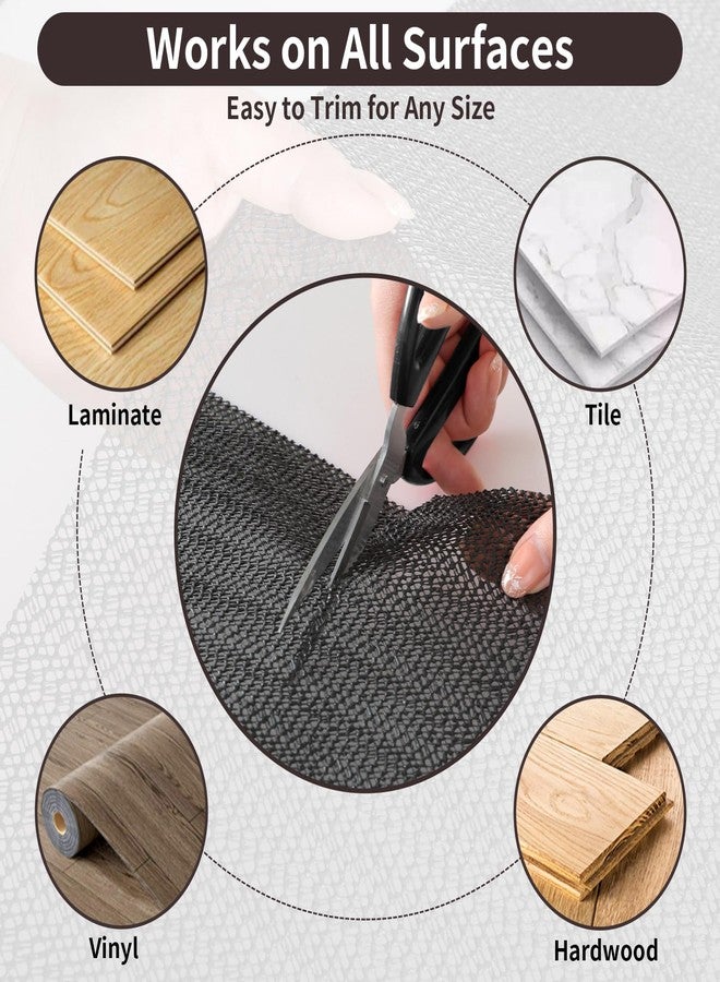 PureFit 5x7 Rug Pad Gripper for Hardwood Tile Floors Carpet, Anti Slip Rug Grips, Dual Dense Non Slip Rug Pads Mats - Image 5