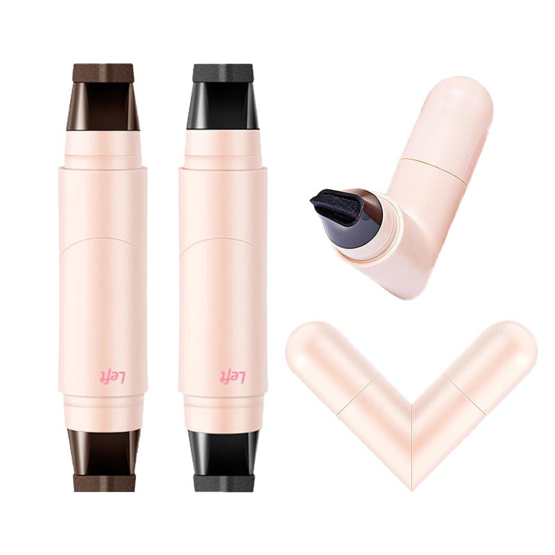 Bekoeen 2PCS Gel Eyeliner Pencil Set Foldable Black Brown Eyeliner Stamp Waterproof Eye Liner Pencils SmudgeProof eye liner Pen for Beginners Easily Draw Exquisite Makeup Look - Image 2