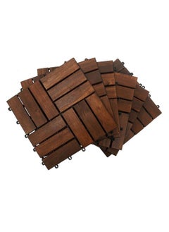 FFD Wooden Floor Interlocking Decking Tiles Hardwood Flooring Deck Patio Balcony Roof Terrece Deck(5 pcs)