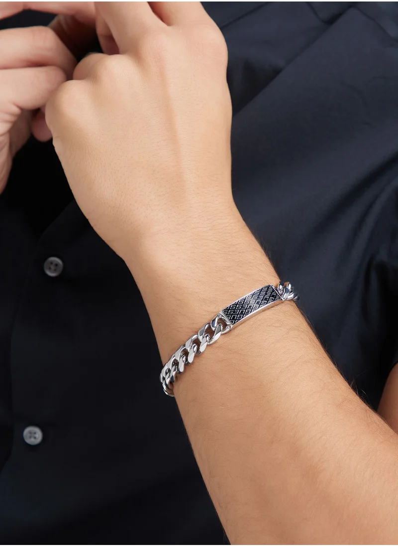 GUESS Casual 19Mm Coin Pattern Bracelet