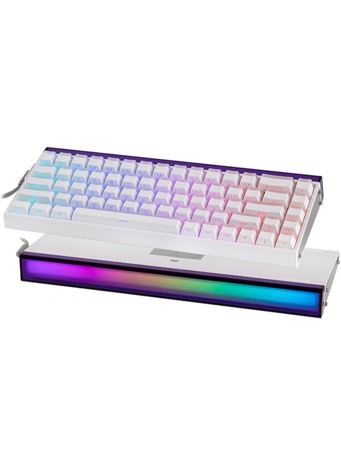 EPOMAKER Aula Hero68 HE Wired Magnetic Gaming Keyboard, 0.01mm Adjustable Actuation, Rapid Hall Effect Switch, 8kHz Polling, 5-Layer Sound Dampening, RGB Box & Backlight (White Lighthouse) - Image 1