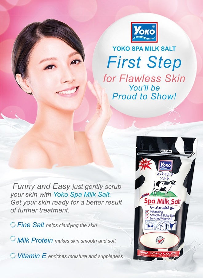 Yoko Spa milk salt with milk to lighten and exfoliate the body - Image 4