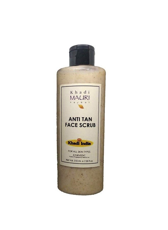 Khadi MAURI Anti Tan Face Scrub Pack Of 1 Scrub (210 Ml) Beige (Model: Tanscrubxx1)  - Image 2