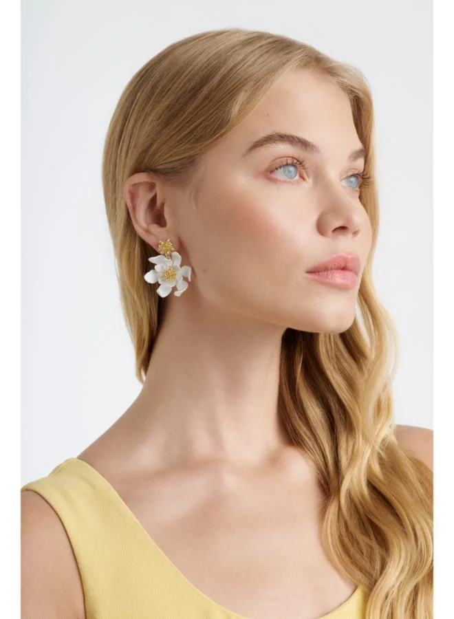Ted Baker  FULVA: Furled Flower Enamel Drop Earrings for Women | Best Price UAE
