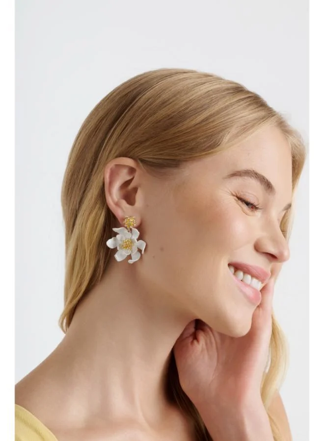 Ted Baker  FULVA: Furled Flower Enamel Drop Earrings for Women | Best Price UAE