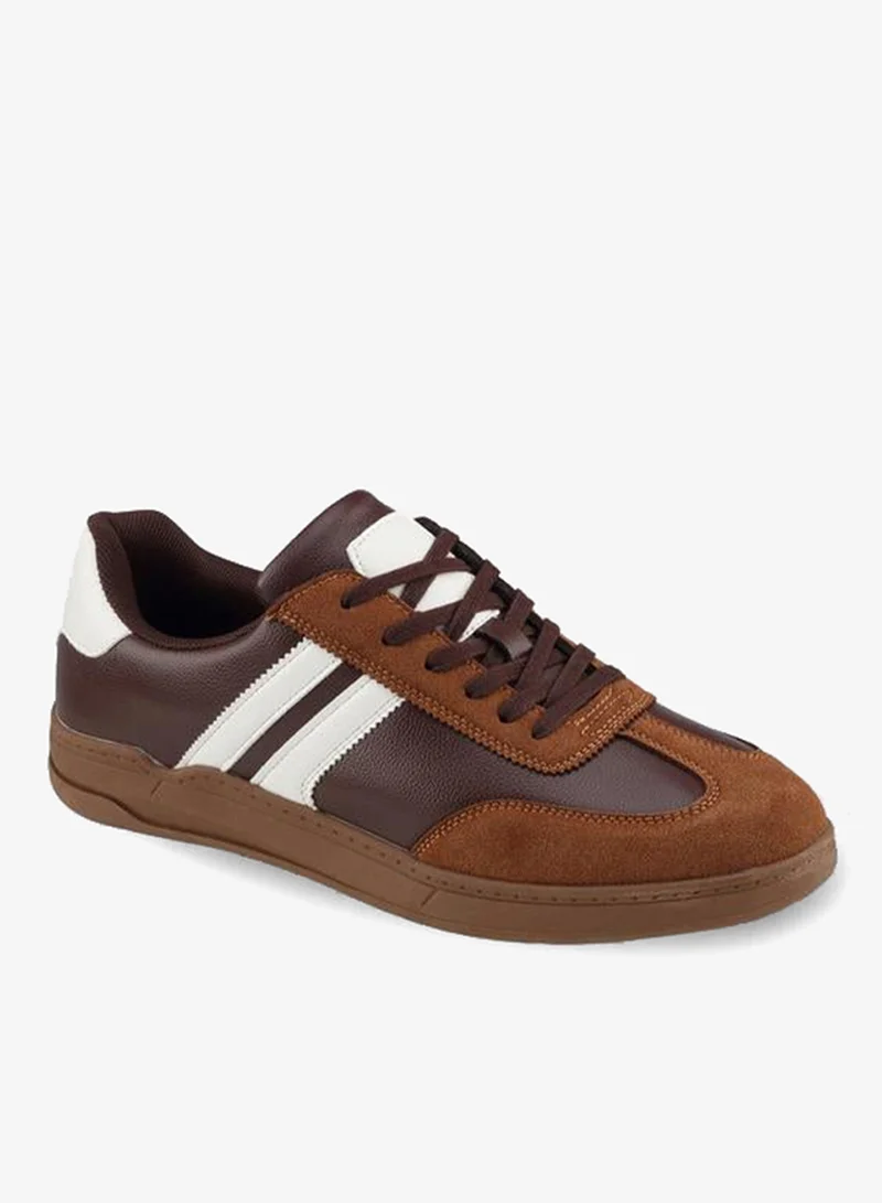 LBL By Shoexpress Men Striped Lace-Up Ankle Sneakers