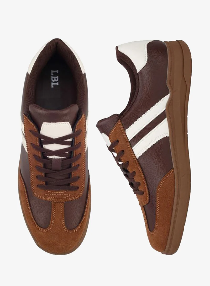 LBL By Shoexpress Men Striped Lace-Up Ankle Sneakers