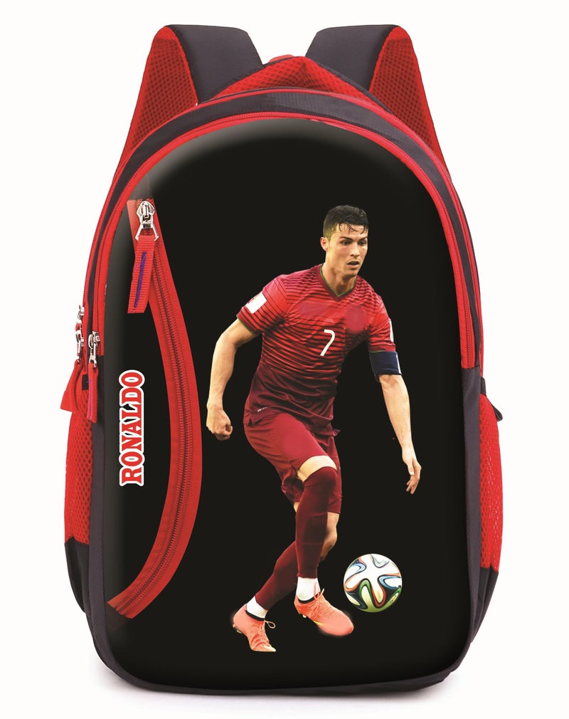 Ronaldo Laptop Bag School Bag 18 Inch Casual Backpack Travel Office College School Bag for Girls & Boys Multi-Purpose Bag - Image 1