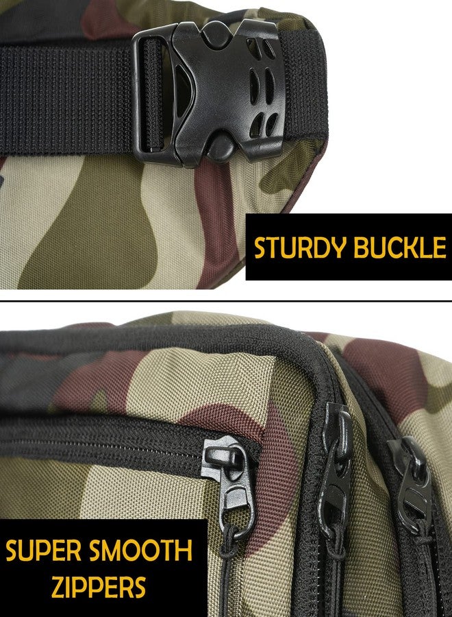 STRAPVILLA Waist Bag for Man & Women | Fanny bag for Men | Trendy Mobile waist Pouch Pocket Bag for Girls and boys | Waterproof Hip and side Bags for Outdoor Hiking Travel with Rain Cover (Camouflage) - Image 5