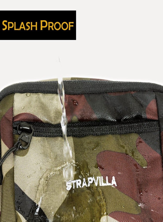STRAPVILLA Waist Bag for Man & Women | Fanny bag for Men | Trendy Mobile waist Pouch Pocket Bag for Girls and boys | Waterproof Hip and side Bags for Outdoor Hiking Travel with Rain Cover (Camouflage) - Image 4