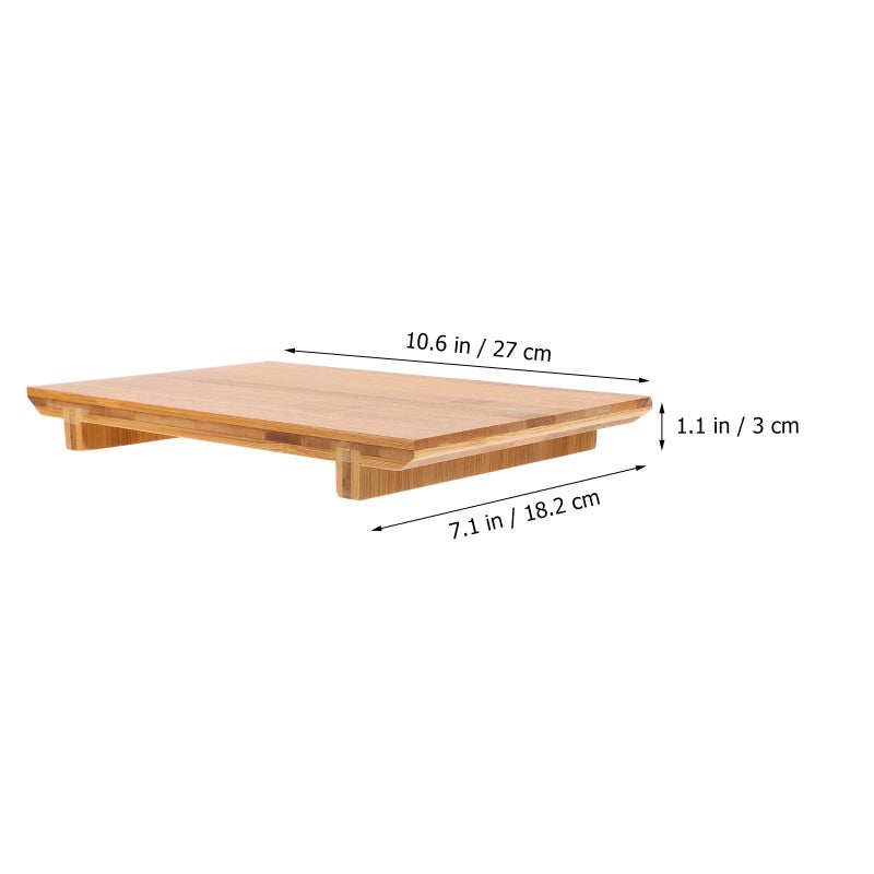 Large Sushi Serving Platter Carbonized Sashimi Tray For Japanese Cuisine Decorative Dish - Image 3