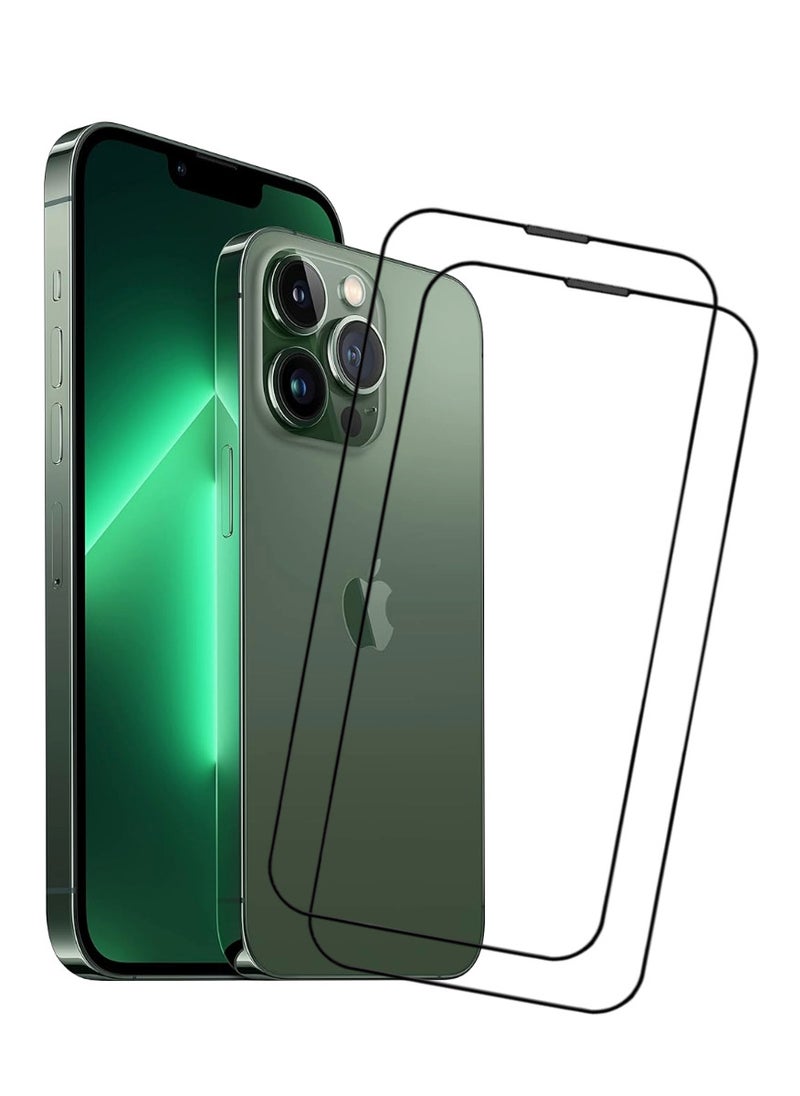 ACLIX 2 Pieces Antistatic ESD Dustproof Premium Quality High Definition Tempered Glass Screen Protector Designed For  iPhone 13 Pro Max - Image 1