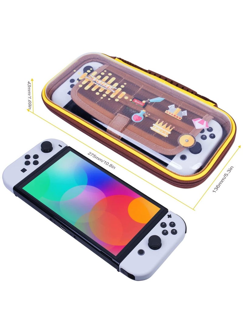 DOBE - Carrying Case for Nintendo Switch/Switch OLED Portable Storage Switch Travel Case with Protective Hard Shell 10 Games Card Slots for Console & Accessories - Image 1