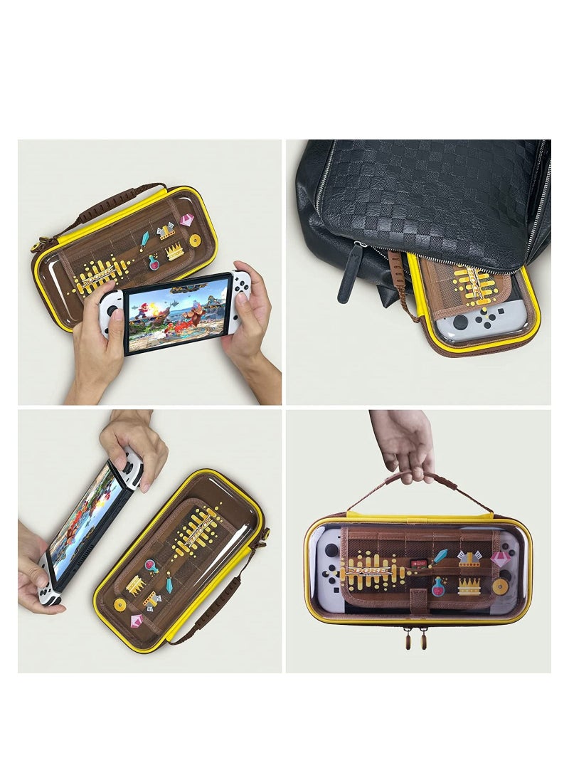 DOBE - Carrying Case for Nintendo Switch/Switch OLED Portable Storage Switch Travel Case with Protective Hard Shell 10 Games Card Slots for Console & Accessories - Image 1