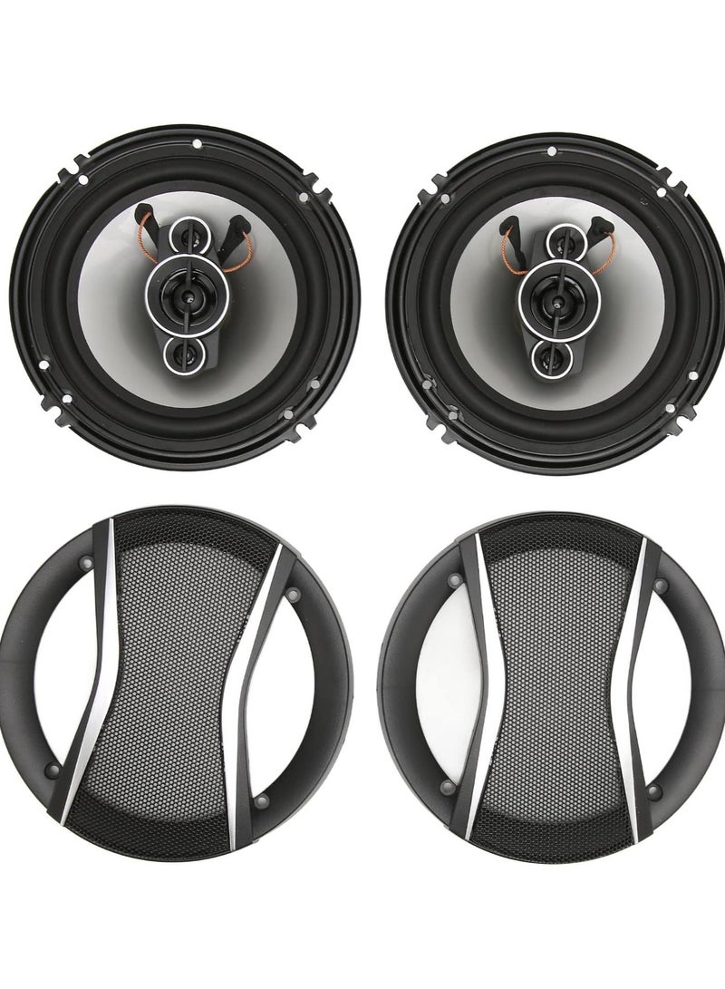 100Miles 100 Miles Coaxial Flush Mount Music Speaker 2 Pcs Set Car Speaker 3-Way Speaker 48W/800W Speaker 6x9" - Image 2