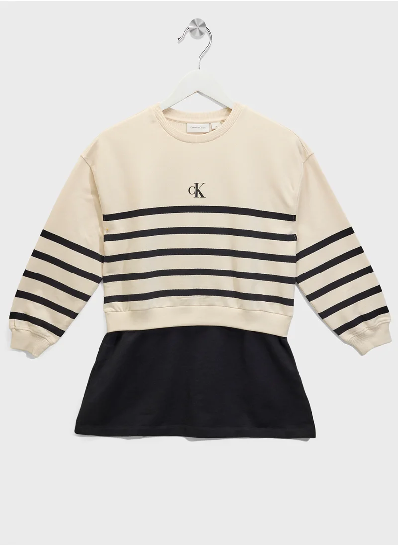 Calvin Klein Jeans Kids Relaxed Terry Dress