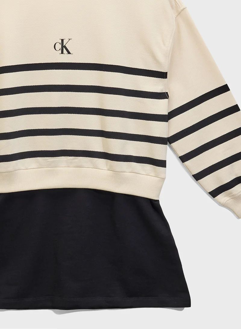 Calvin Klein Jeans Kids Relaxed Terry Dress