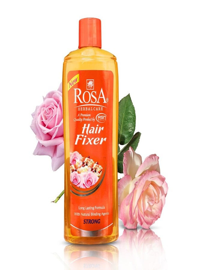 ROSA Hair Fixer Long Lasting Strong Hold | Non-Sticky Hair Fix for Men & Women | Rose Infused Hair & Beard Fixer for Soft, Smooth Styling | Unisex Hair Fix | Pack of 10-20 ml Each - Image 3
