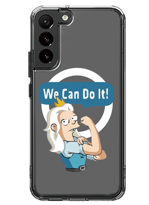 Magnetic Case for Samsung Galaxy S23 Plus 6.6-inch Compatible with MagSafe Wireless Charging, Shockproof Phone Bumper Cover We can do it-01