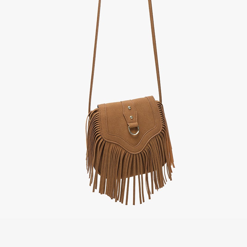 Women'S Bag Fashion Classic Tassel Messenger Bag Bohemian Style Shoulder Mobile Phone Bag Can Be A Generation Of Hair - Image 3