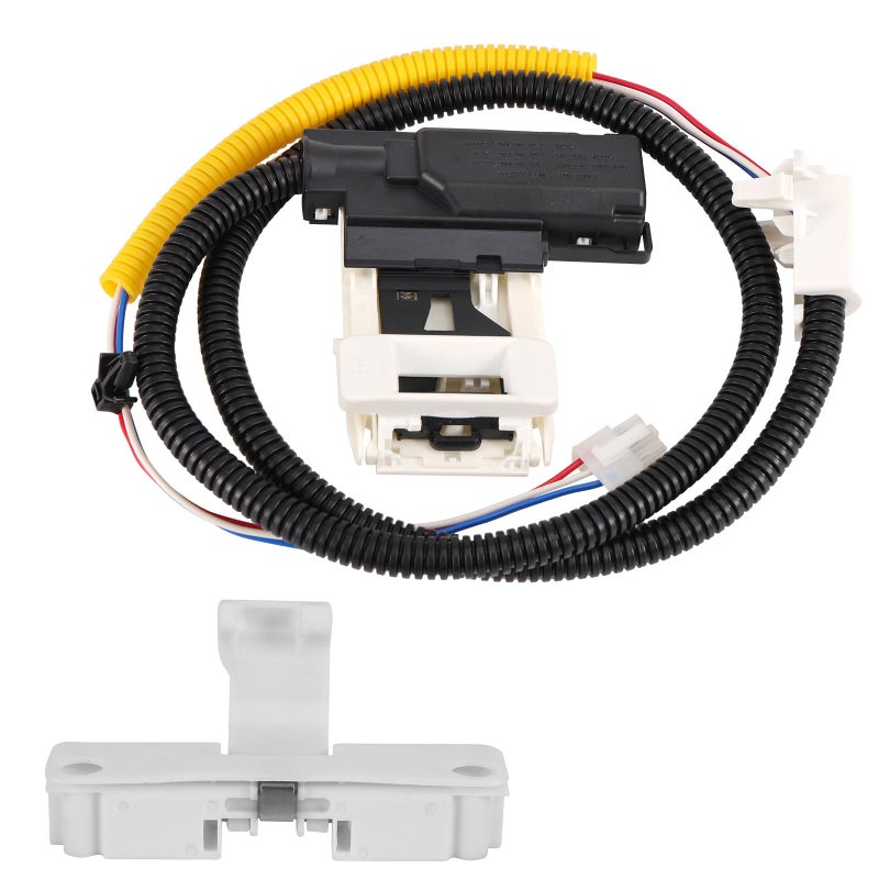 Washer Lid Lock Assembly with Lid Lock Strike Compatible with W11307244 W10682535 W10837741 W11253733 W10838613 WTW5000DW1 WTW4816FW2 NTW4516FW3