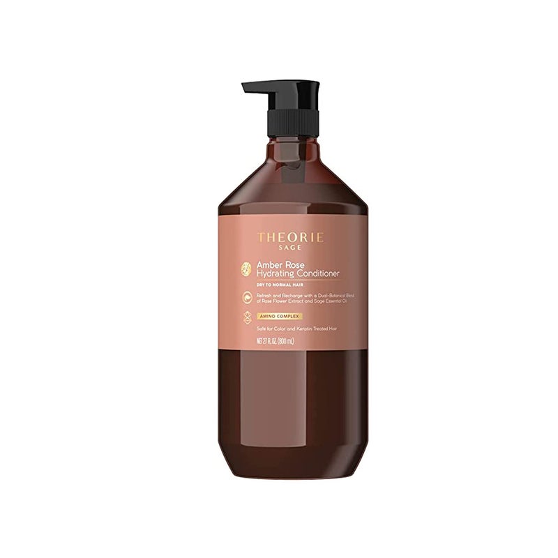 Theorie Amber Rose Hydrating Conditioner Refresh  Hydrate Irresistible Scent of Rose Jasmine  Amber Suited For All Hair TypesColor  Keratin Treated Hair 800ML
