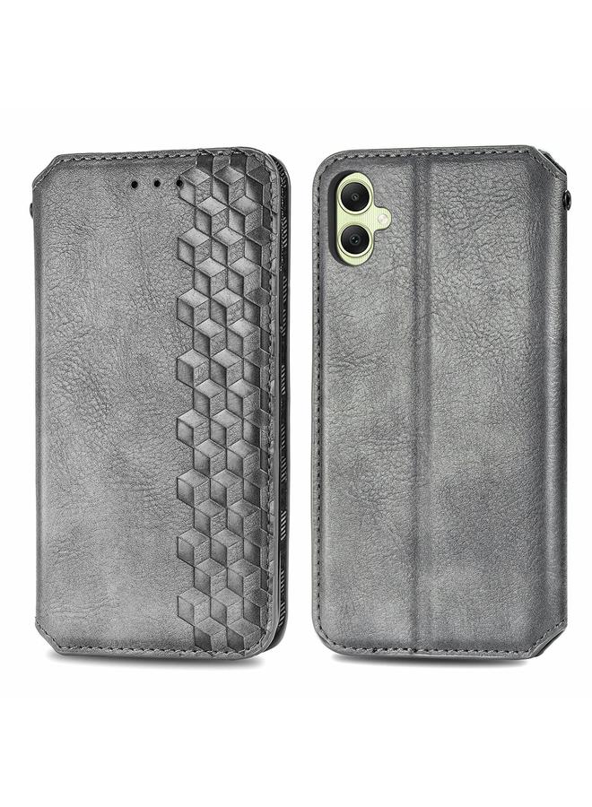 اس-توب جراب لهاتف Samsung Galaxy A05 4G، جراب هاتف جلدي مغناطيسي مضغوط بشبكة مكعبة - Image 1