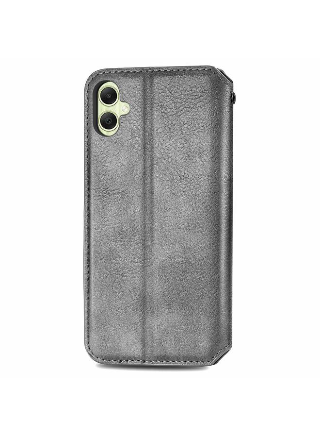 اس-توب جراب لهاتف Samsung Galaxy A05 4G، جراب هاتف جلدي مغناطيسي مضغوط بشبكة مكعبة - Image 3