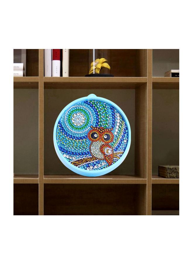 نيبمينينت لوحة فنية مزينة بالتطريز الماسي خماسي الأبعاد مزودة بمصباح LED ليلي أزرق/أحمر/أخضر 16سم - Image 3