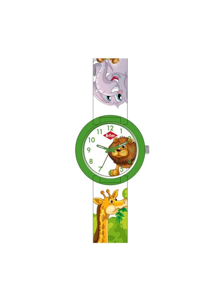 Lee Cooper Unisex PC21S Movement Watch, Multi Function Display and Silicone Strap - LC.K.4.737, Green