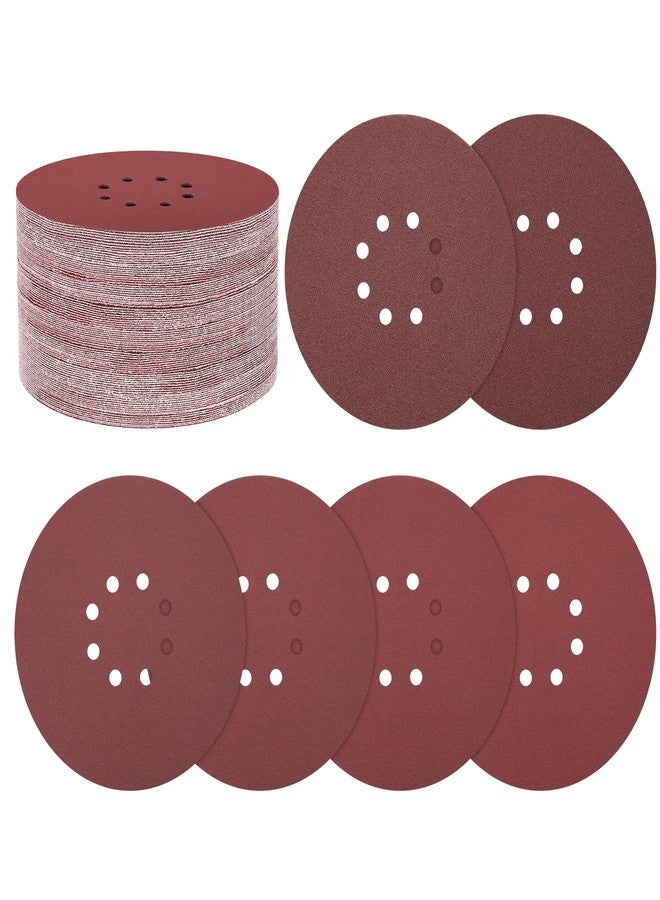 Kozelo 30 Pack Sanding Disc Kit 9 Inch 80/100/120/180/240/400 Grit 8 Hole Hook and Loop Random Orbital Sandpaper for Drywall Sander Wood Metal - Image 1