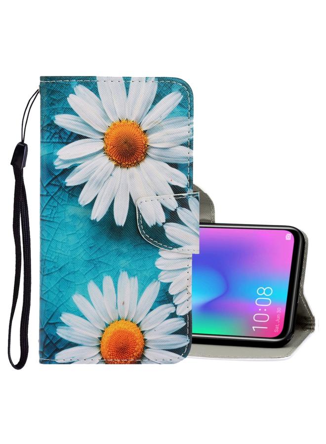 اس-توب جراب لهاتف Huawei Honor 10 Lite، جراب جلدي PU قابل للطي أفقيًا برسومات ملونة ثلاثية الأبعاد مع حامل وفتحات للبطاقات ومحفظة - Image 1