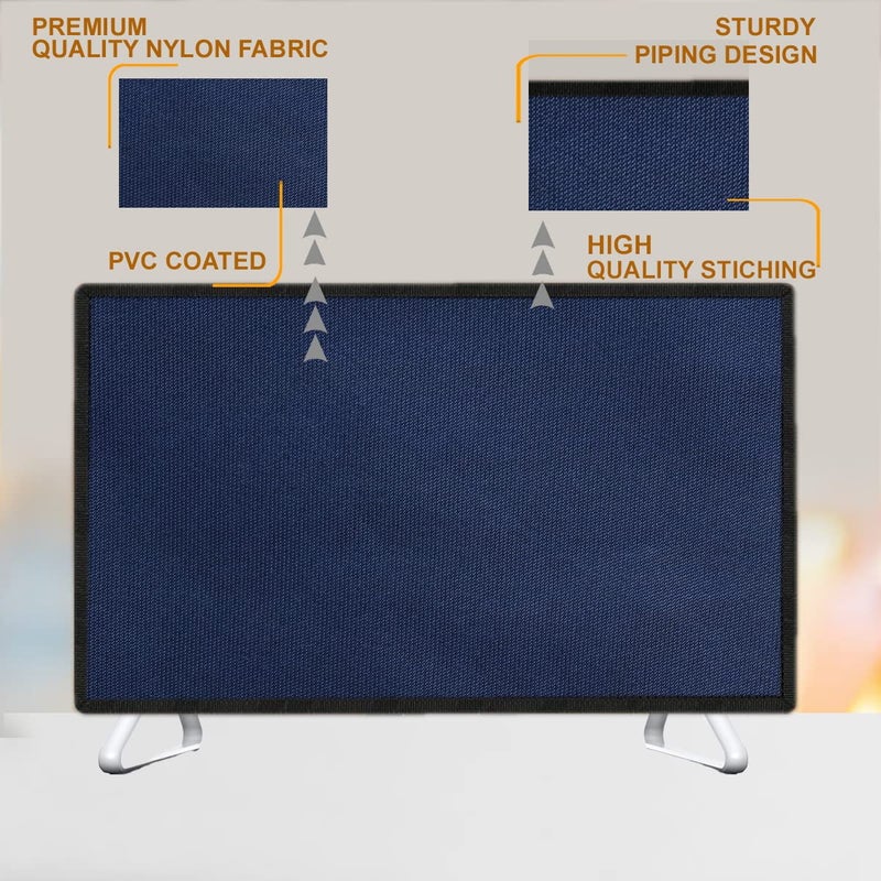 Palap Monitor Dust Cover Water Resistant Nylon Fabric Anti-Static Dustproof LCD/LED/HD Panel Case Computer Screen Protective Sleeve Compatible with HP All in ONE Desktop 24 inches (Grey) - Image 4