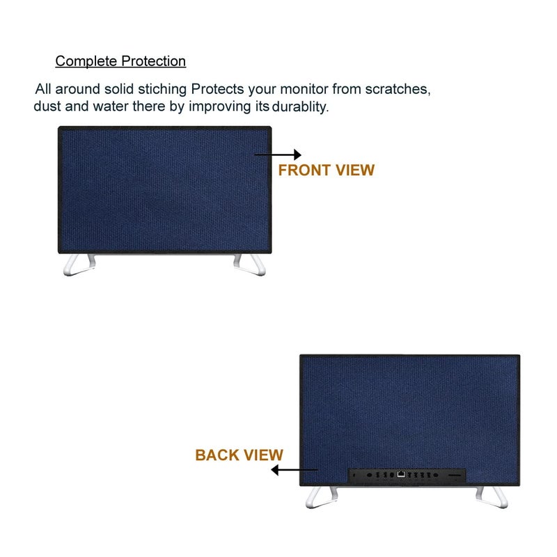 Palap Monitor Dust Cover Water Resistant Nylon Fabric Anti-Static Dustproof LCD/LED/HD Panel Case Computer Screen Protective Sleeve Compatible with HP All in ONE Desktop 24 inches (Grey) - Image 2