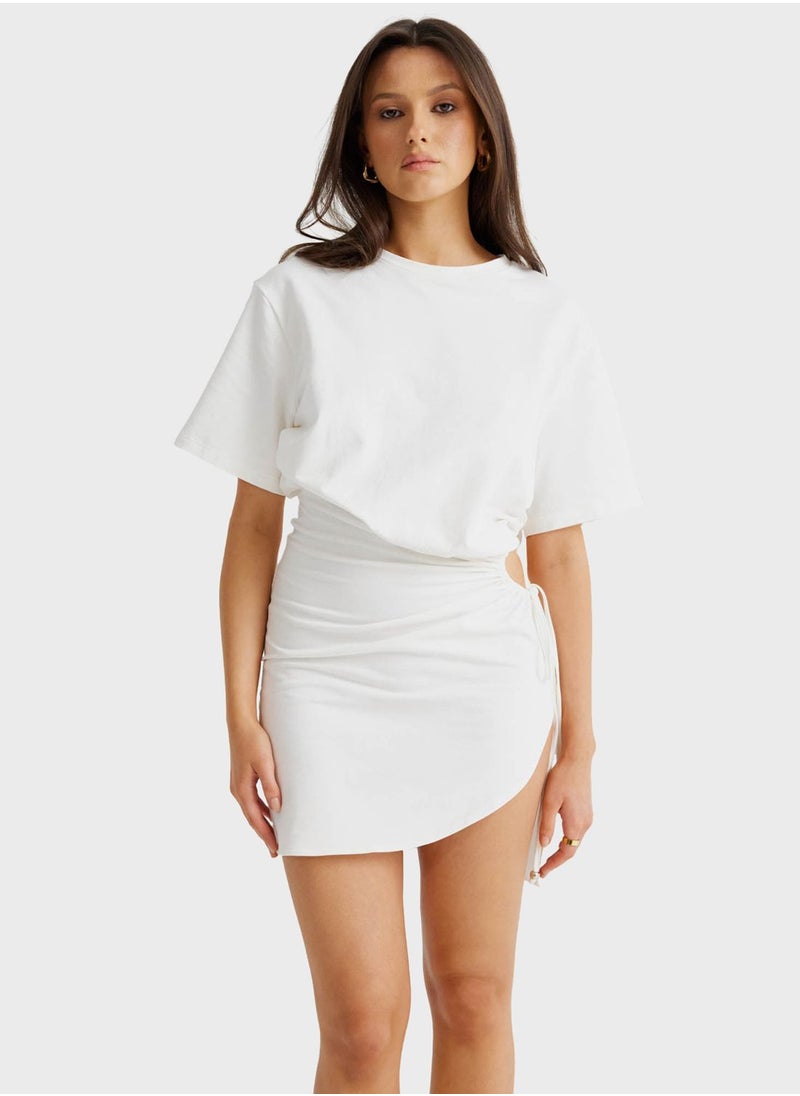 SNDYS - Cut Out Asymmetric Hem Dress - Image 1