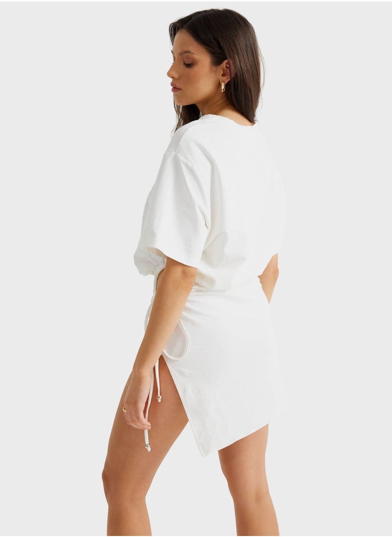 SNDYS - Cut Out Asymmetric Hem Dress - Image 1