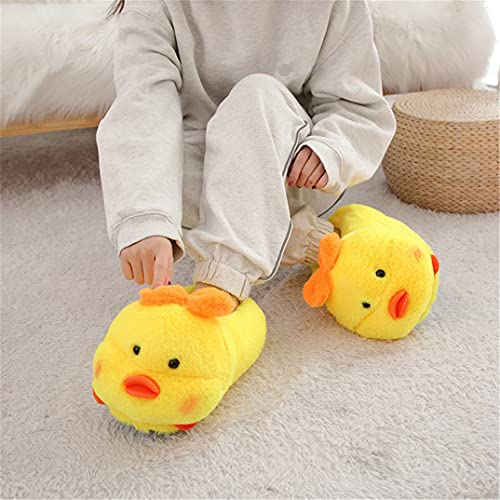YILANLAN Women's Cute Pig Cartoon Animal Warm Winter Home Furry Slippers (5.5/11, Yellow, numeric 5 point 5) - Image 4