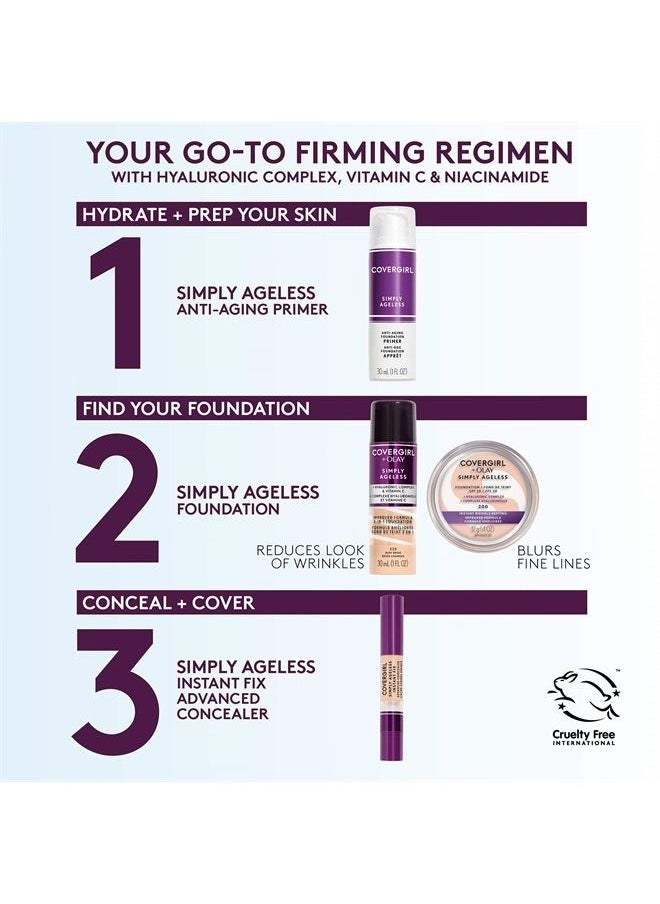 CoverGirl - +OLAY Simply Ageless 3-in-1 Liquid Foundation, Golden Tan, 1 Fl Oz (Pack of 1) - Image 1