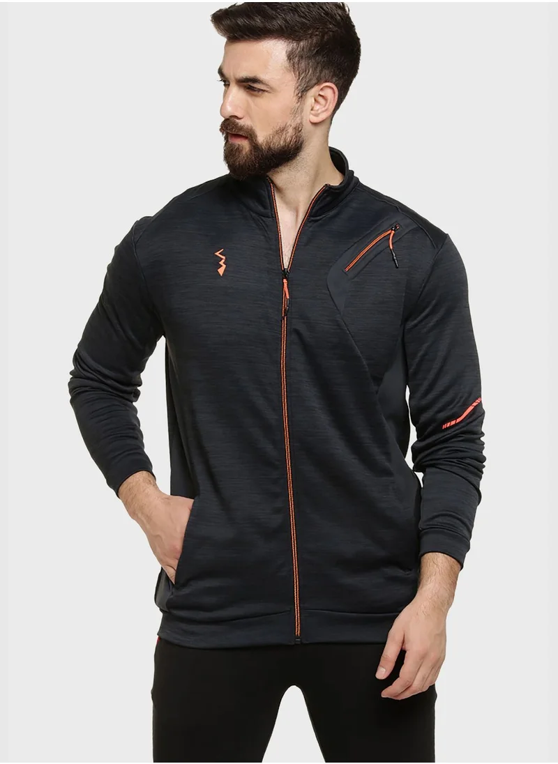Campus Sutra High Neck Sports Jacket