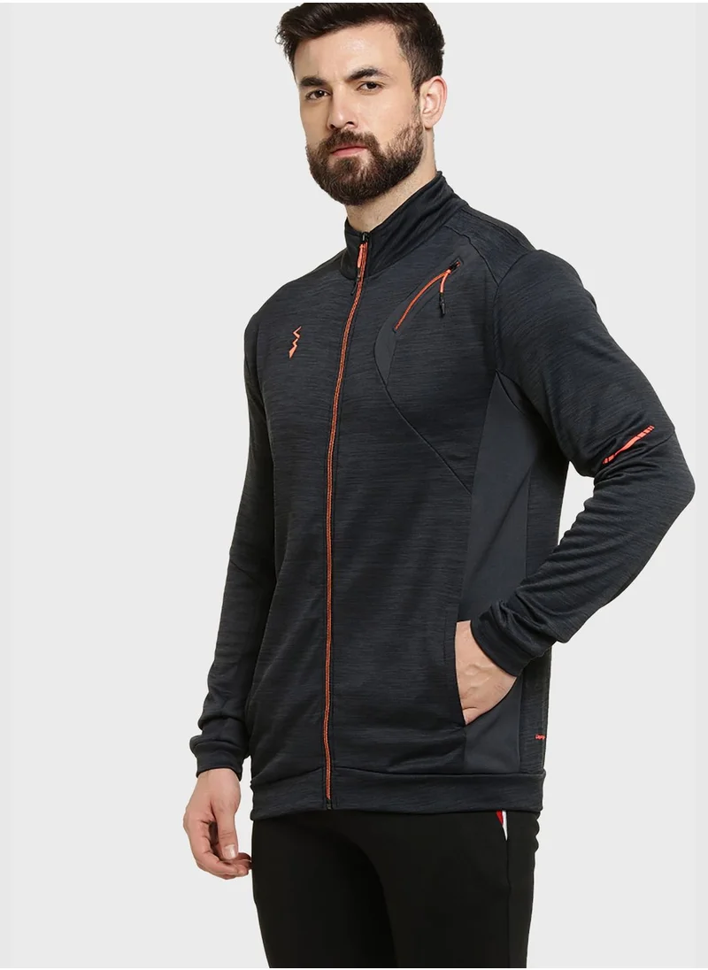 Campus Sutra High Neck Sports Jacket
