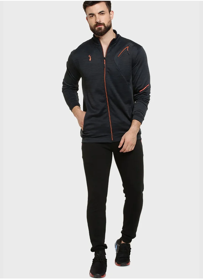 Campus Sutra High Neck Sports Jacket