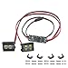 Share Goo ShareGoo RC DoubleHeaded 4LEDs led Light Bar Roof Lamp Bright Spotlight Simulation Compatible with Traxxas TRX4 Trx4 Axial SCX10 90046 RC4WD D90 RC Car Crawler Truck - Image 2