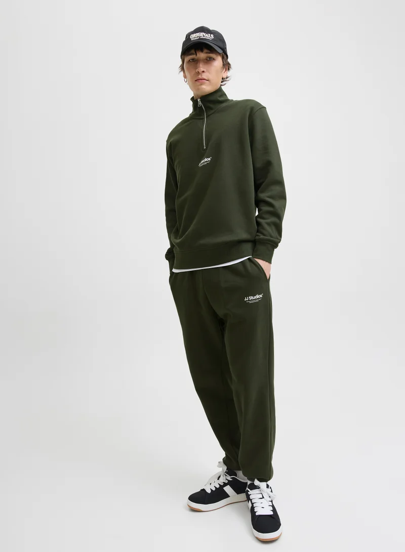 JACK & JONES Logo Drawstring Sweatpants
