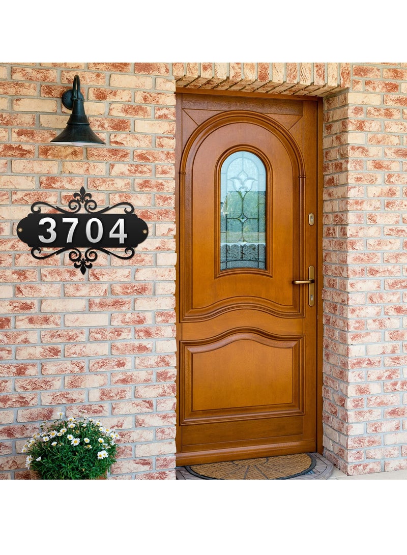 دي آند أل لوحة معدنية الخارجي رقم المنزل عنوان المنزل عنوان المنزل لوحة معدنية عنوان البريد الإلكتروني رقم لوحة شخصية عنوان المنزل مكتب الفندق حديقة الديكور الجدار لوحة - Image 2