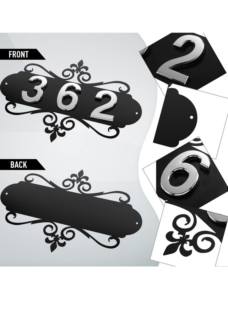 دي آند أل لوحة معدنية الخارجي رقم المنزل عنوان المنزل عنوان المنزل لوحة معدنية عنوان البريد الإلكتروني رقم لوحة شخصية عنوان المنزل مكتب الفندق حديقة الديكور الجدار لوحة - Image 4