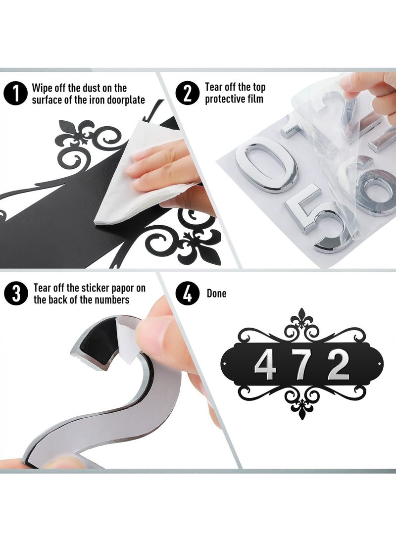 دي آند أل لوحة معدنية الخارجي رقم المنزل عنوان المنزل عنوان المنزل لوحة معدنية عنوان البريد الإلكتروني رقم لوحة شخصية عنوان المنزل مكتب الفندق حديقة الديكور الجدار لوحة - Image 5